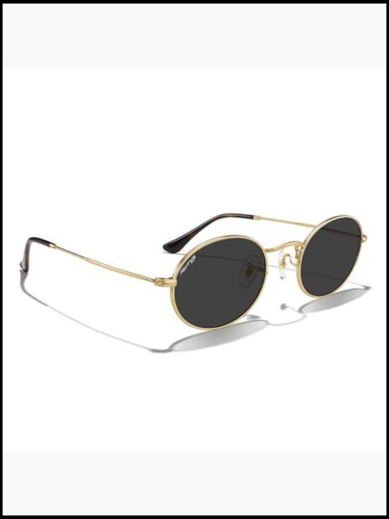 Oval Metal Polarized Sunglasses for Women Men Classic Shades main image 5